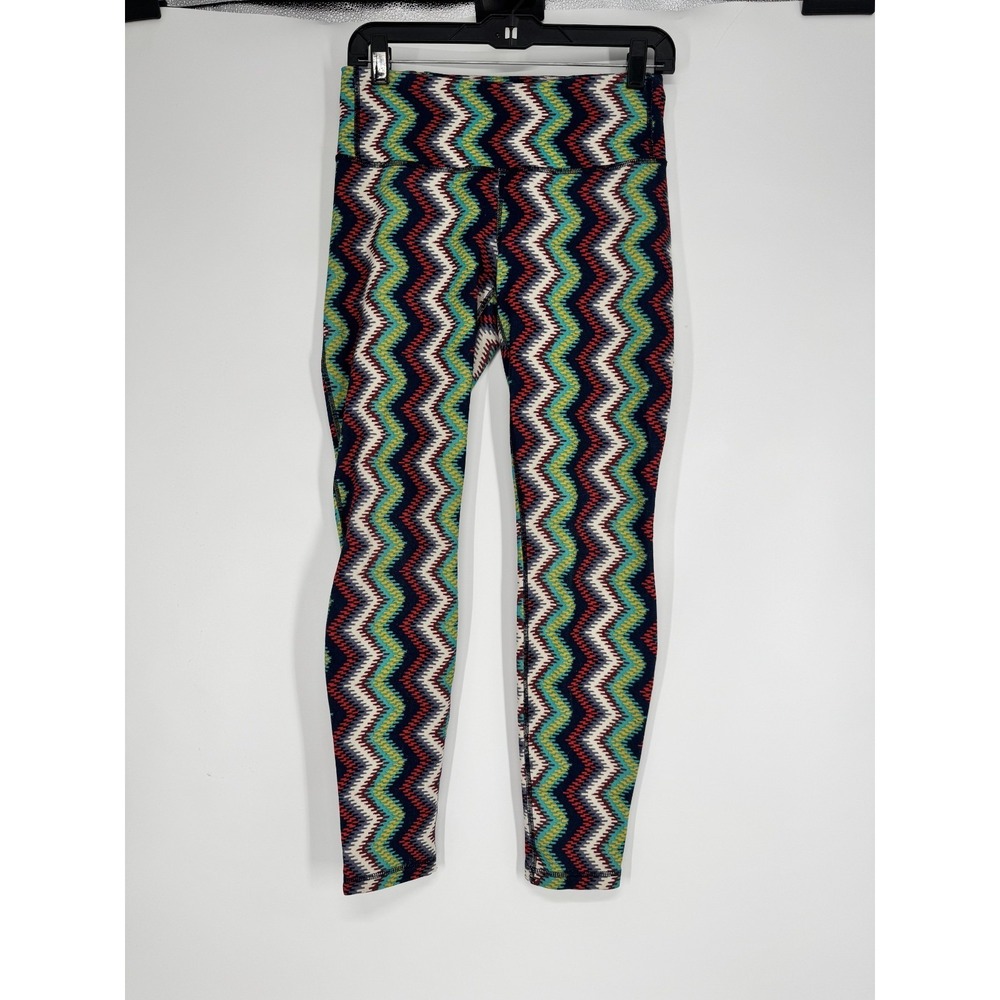Patagonia Centered Aztec Leggings Women Small Zig Zag Colorful Full Length 21960